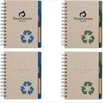 SH6103 Eco-Inspired 5 X 7 Spiral Notebook With Pen And Custom Imprint